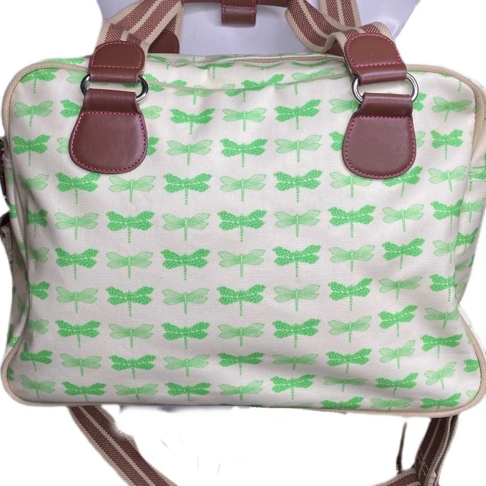Pink Lining Mama Et Bebe Green Dragonflies Diaper